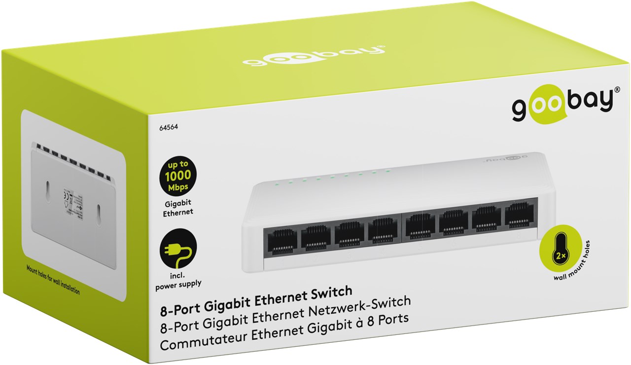 TSW64564 Mrežni switch 8 port Gigabit