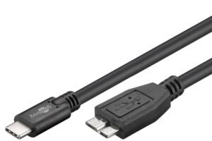 Kabel USB-C-m / USB Micro B-m USB3.0 1m