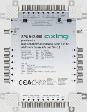 Multiswitch 9/12 premium line AXING SPU912-09S