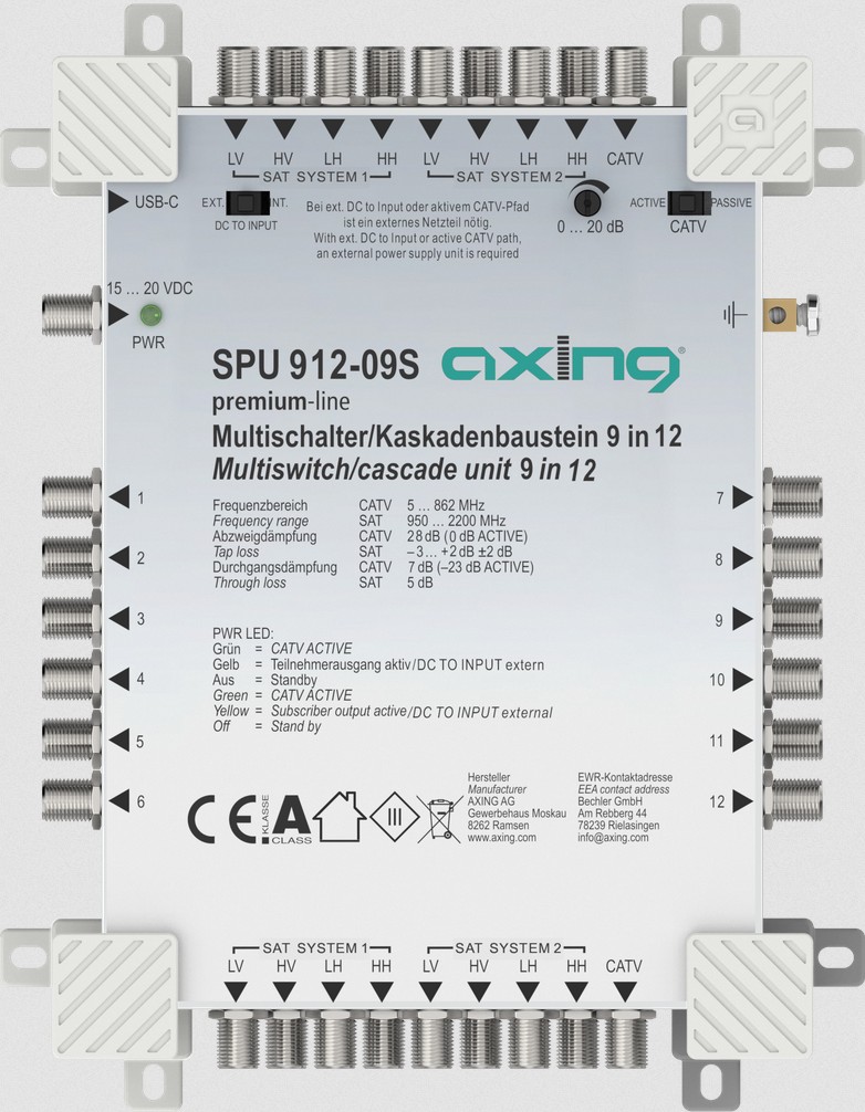 SPU912-09S Multiswitch 9/12 premium line AXING SPU912-09S